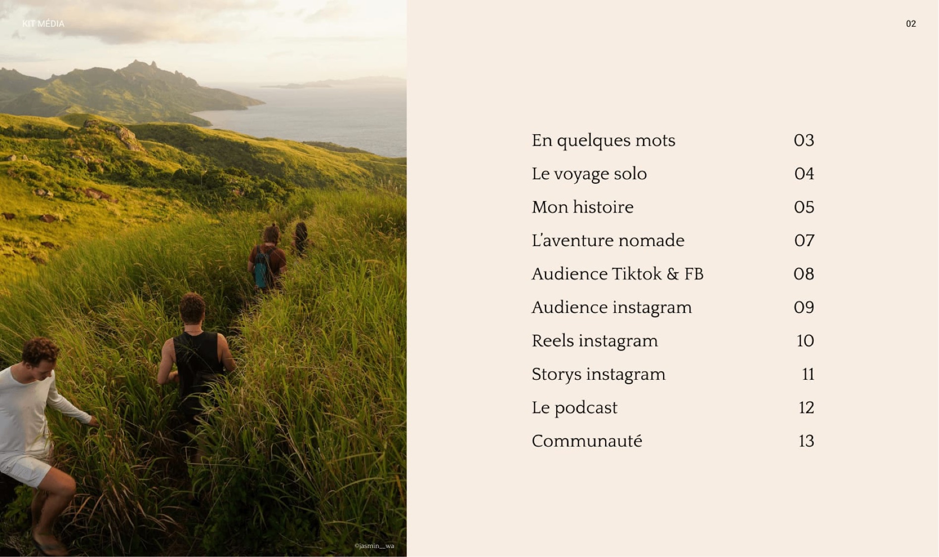 Page 2 : Sommaire