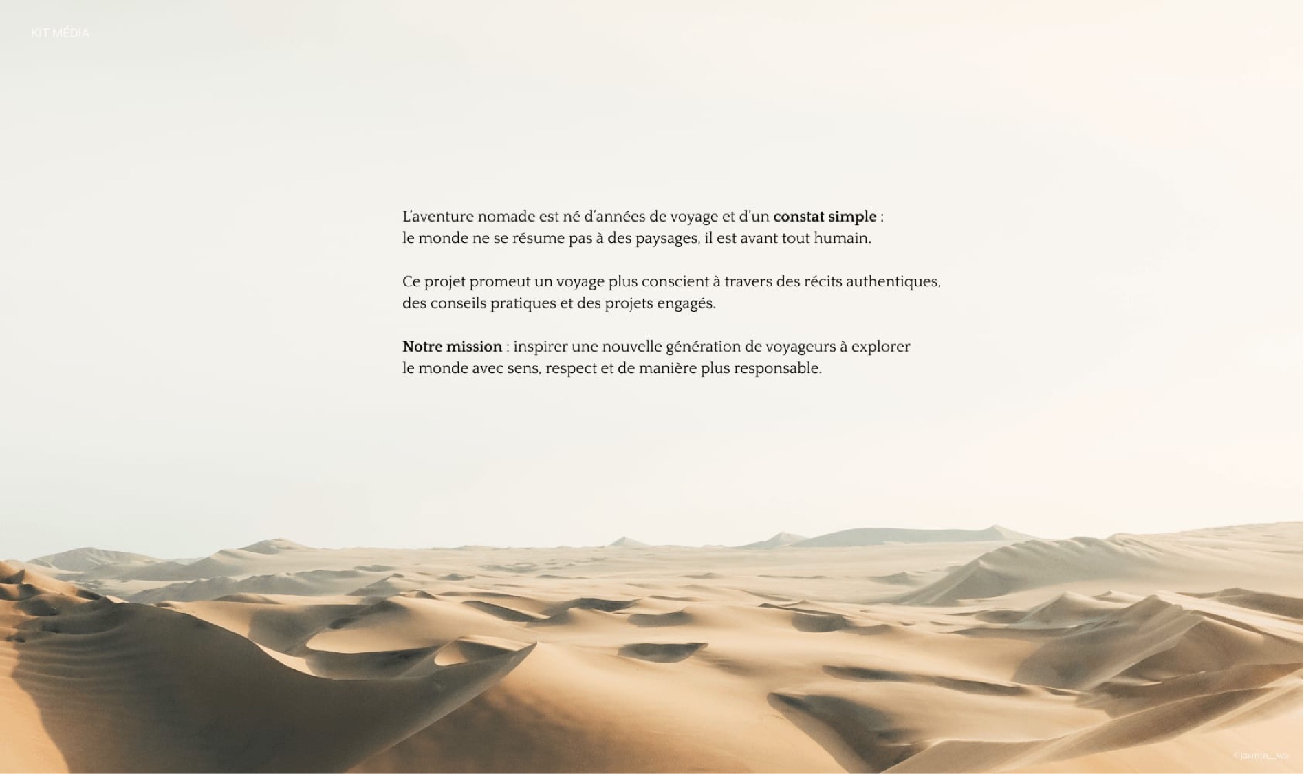 Page 7 : L'aventure nomade